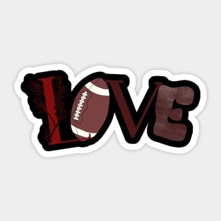 Lovers of American Football Sticker
